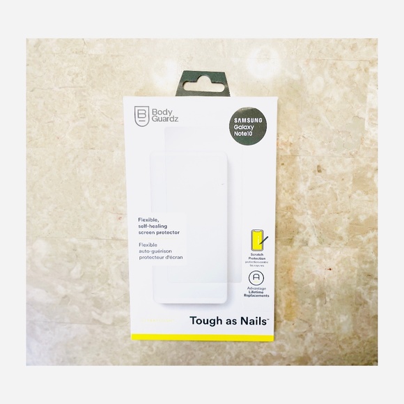 NEW Body Guardz Samsung Galaxy Note 10 Tough as Nails Screen Protector NIB - Picture 1 of 2